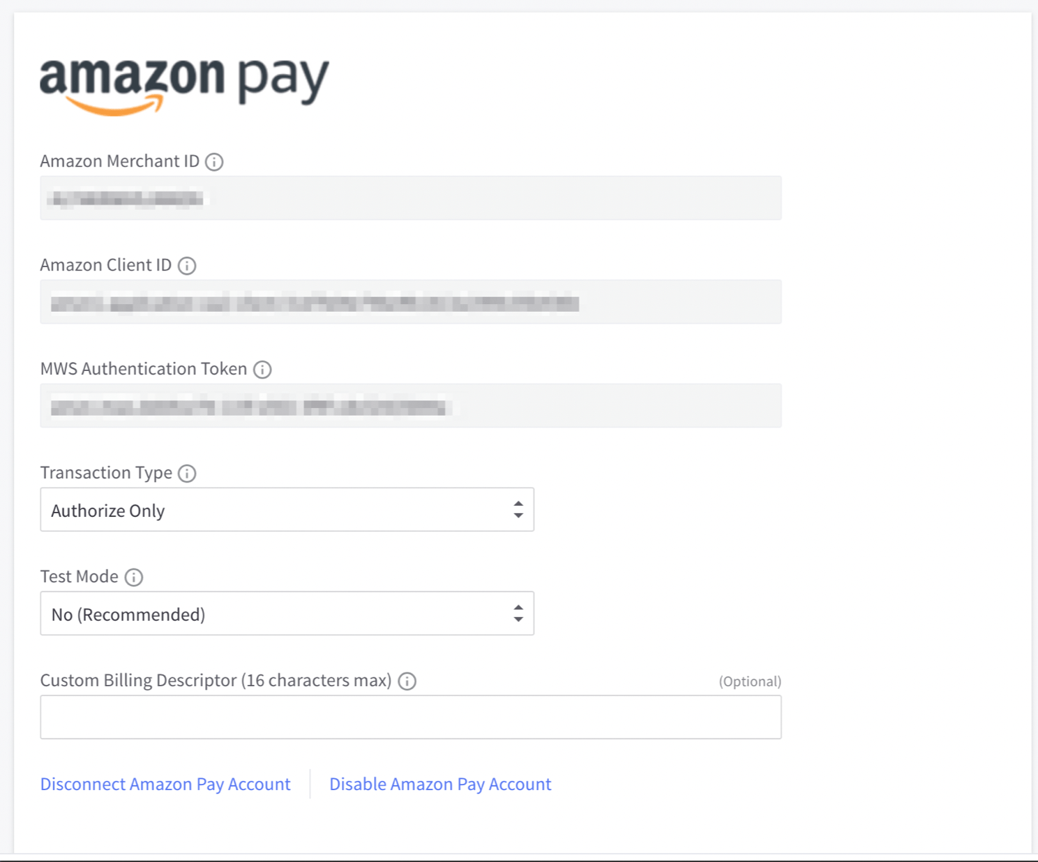 Connecting with Amazon Pay Support